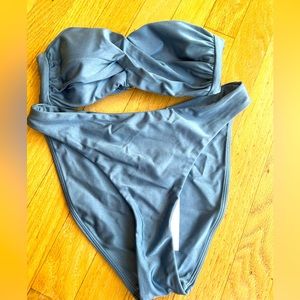 Veronica Beard Marau Bikini TOP AND BOTTOM in Petrol. Size small top and bottom.